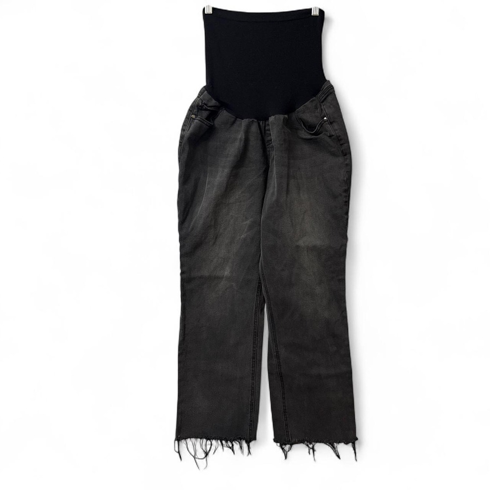 MOTHERHOOD Women's Black Wash Denim Over The Belly Jeans